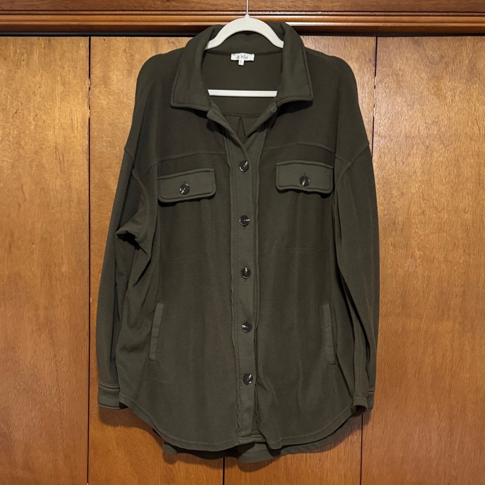 La Miel Dark Olive Utility Jacket